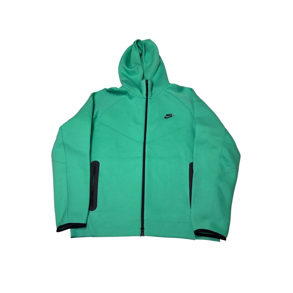 Nike Sportswear Tech Fleece Windrunner Men Full-Zip Hoodie Green Black FB7921 L